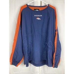 Vintage Puma Denver Broncos Windbreaker Blue Mens XL Rain Jacket Breathable